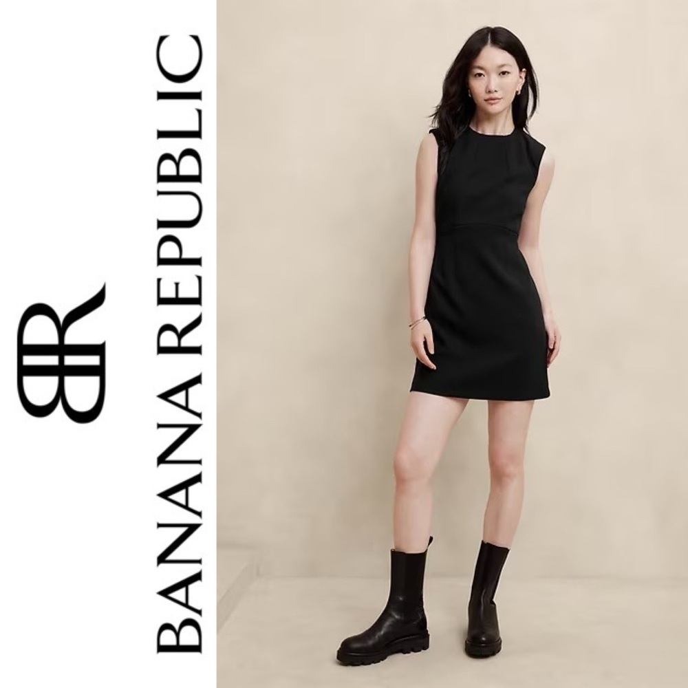 Banana Republic • Double Weave Sheath Mini Dress • NWT